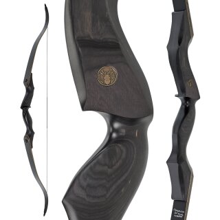 JACKALOPE - Obsidian - Classic Tournament - 62-64 inch - 30-50 lbs - Take Down Recurve bow