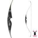 JACKALOPE - Obsidian - 62 inches - Speed - One Piece Recurve bow - 20 lbs | Left hand