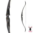 JACKALOPE - Obsidian - 62 inches - Speed - One Piece Recurve bow - 20 lbs | Left hand