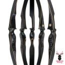 JACKALOPE - Obsidian - 62 inches - Speed - One Piece Recurve bow - 20 lbs | Left hand