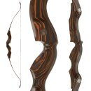 JACKALOPE - Tigerseye INDIVIDUALS - 62-64 inch - 30-45 lbs - Take Down Recurve Bow