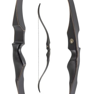 JACKALOPE Obsidian Compact - 54 inch - 15-30 lbs - One Piece Recurve bow