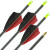 Komplettpfeil | 41-55 lbs | Carbonpfeil | LithoSPHERE Black - mit Naturfedern | Spine 400 | 32 Zoll