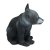 LONGLIFE Baby Bear - black - sitting