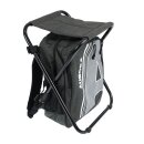 AURORA Outdoor Backpack - Backpack with Stool - Black